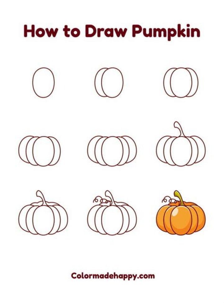 Easy Pumpkin Drawing: A Step-by-Step Guide for Beginners