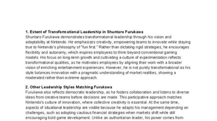 Unleashing Leadership Excellence: Shuntaro Furukawa's Transformative Approach